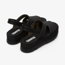 Camper Oruga Sandals Black - Womens Singapore VLQBAP-038